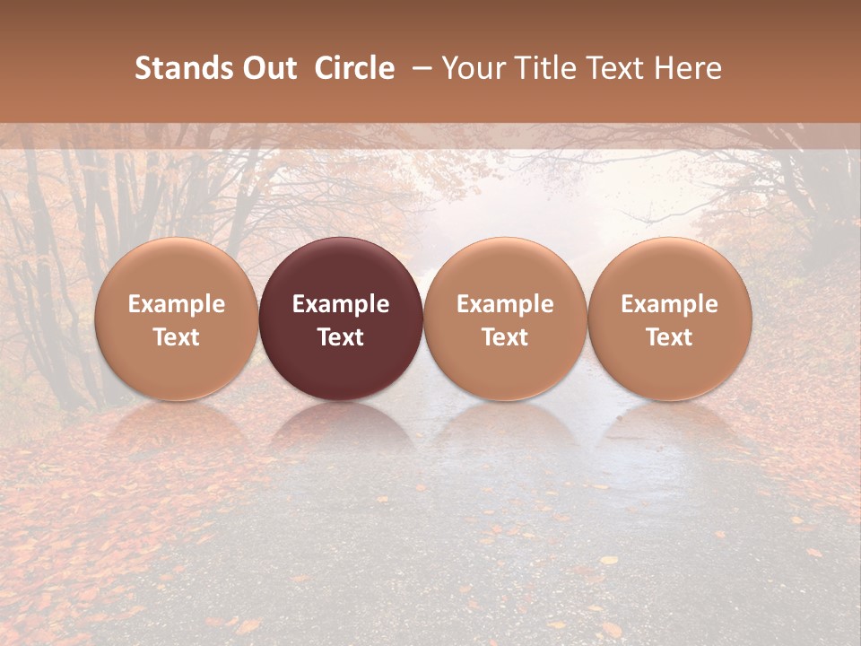 Road October Environment PowerPoint Template