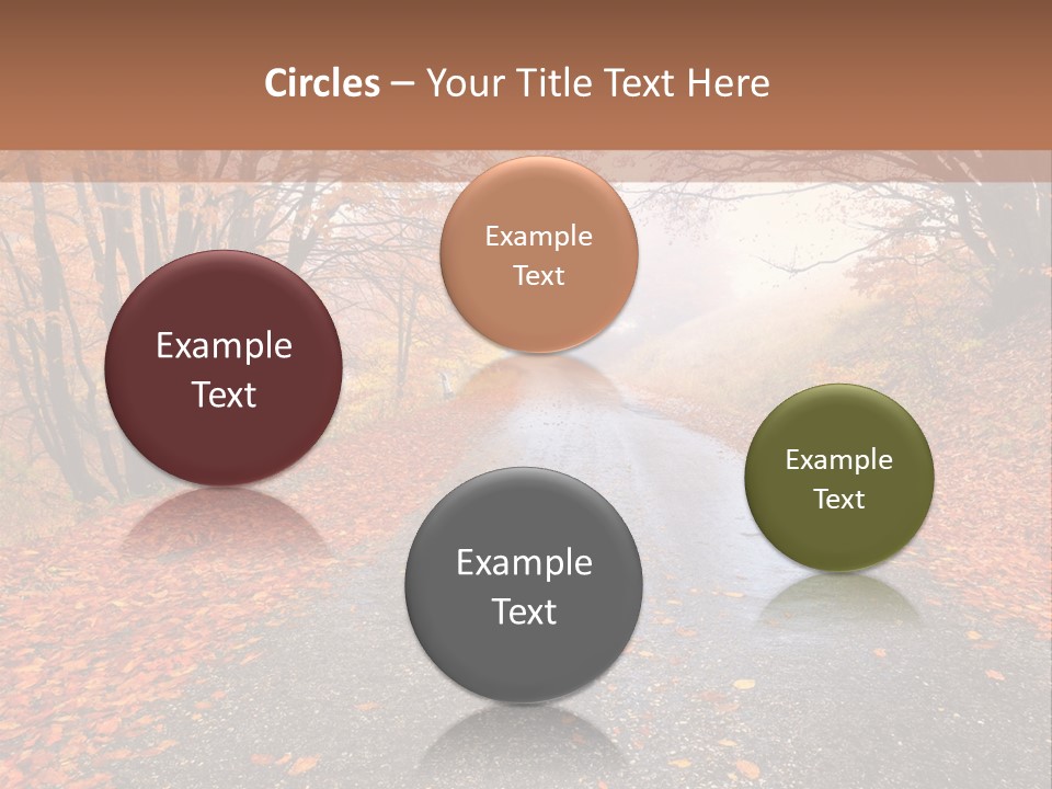 Road October Environment PowerPoint Template