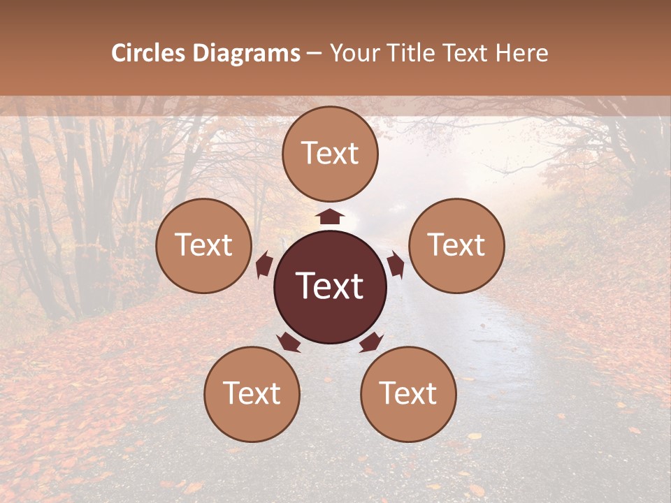Road October Environment PowerPoint Template