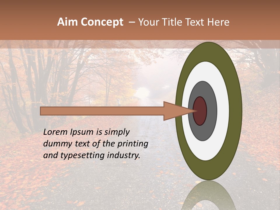 Road October Environment PowerPoint Template