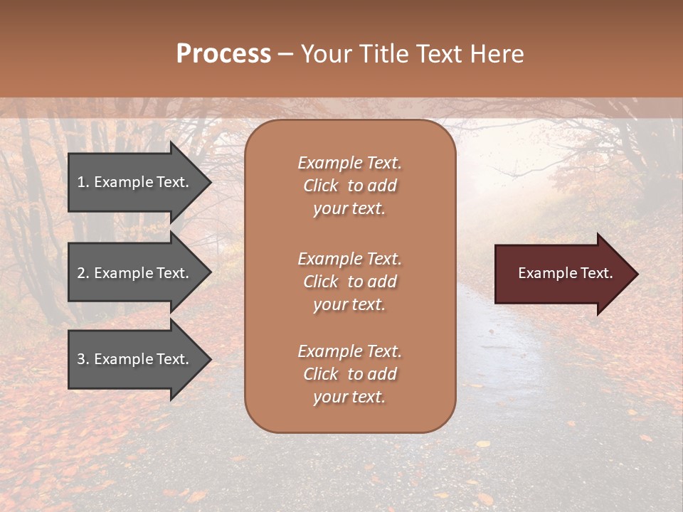 Road October Environment PowerPoint Template