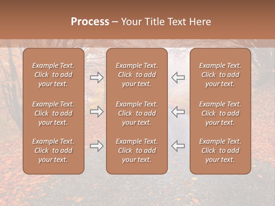 Road October Environment PowerPoint Template