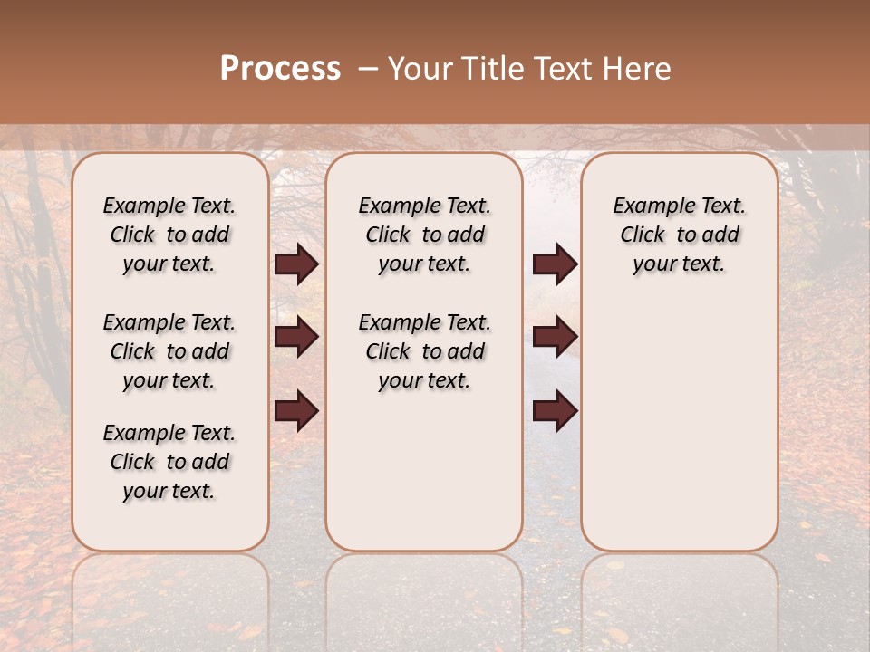 Road October Environment PowerPoint Template