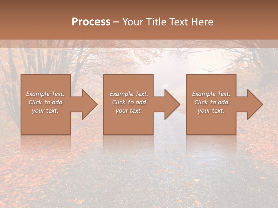 Road October Environment PowerPoint Template
