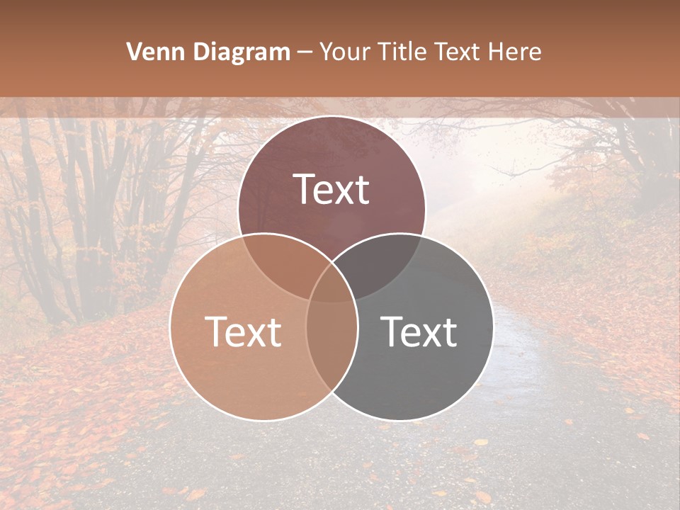Road October Environment PowerPoint Template