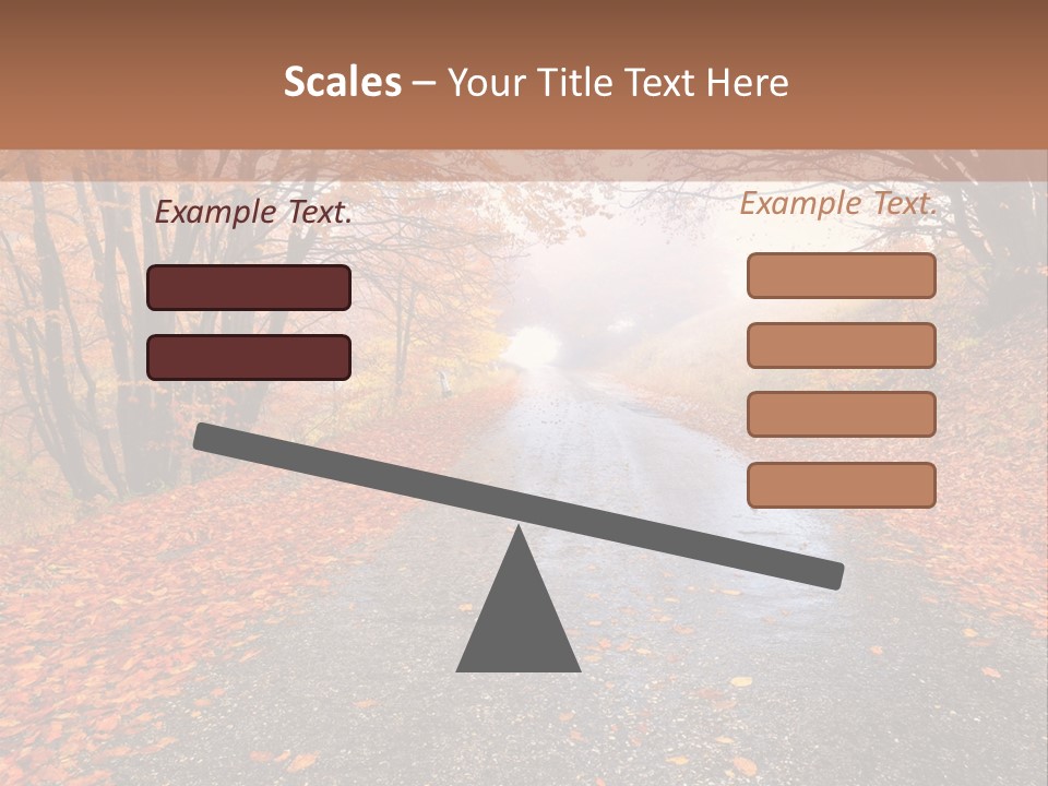 Road October Environment PowerPoint Template