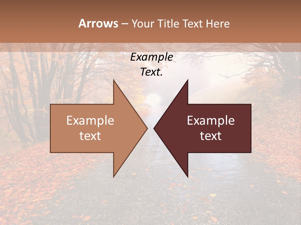 Road October Environment PowerPoint Template