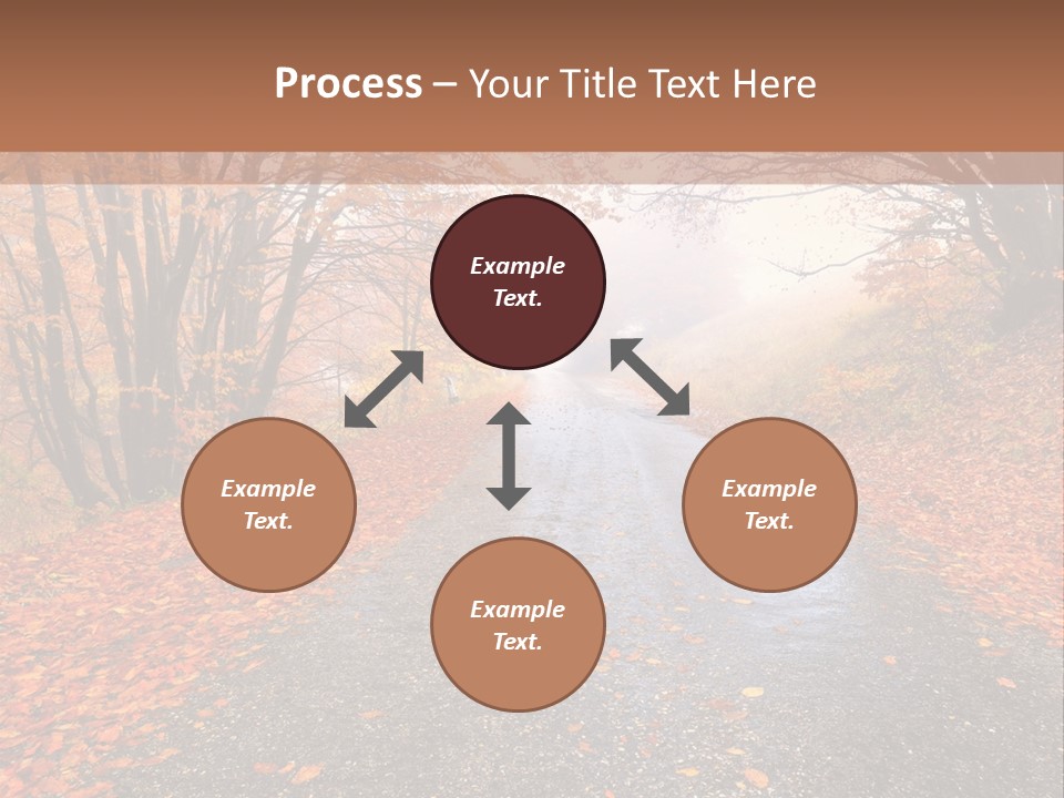 Road October Environment PowerPoint Template