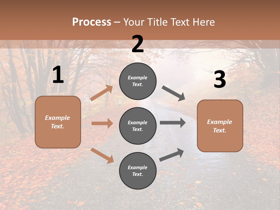 Road October Environment PowerPoint Template