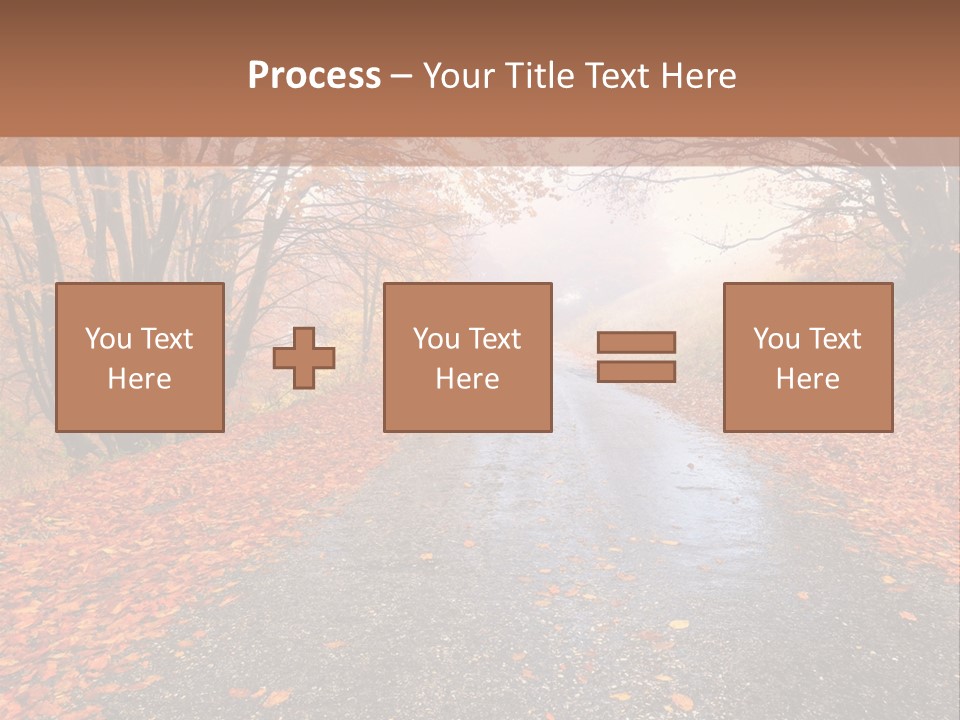Road October Environment PowerPoint Template