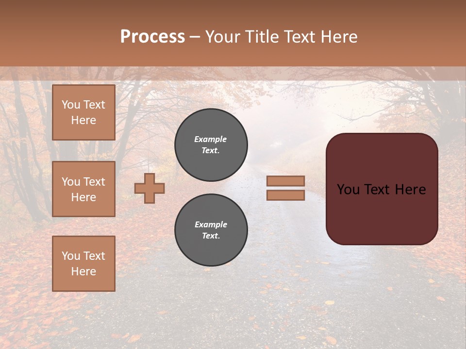Road October Environment PowerPoint Template