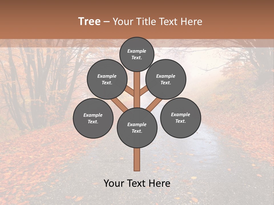Road October Environment PowerPoint Template