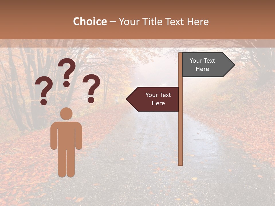 Road October Environment PowerPoint Template