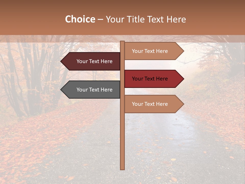 Road October Environment PowerPoint Template