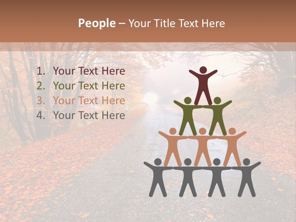 Road October Environment PowerPoint Template