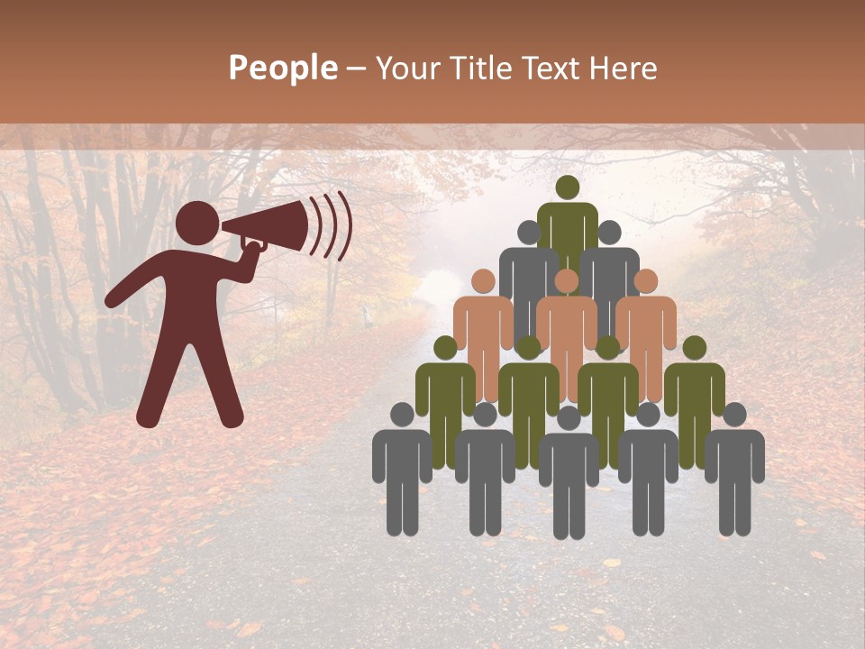 Road October Environment PowerPoint Template