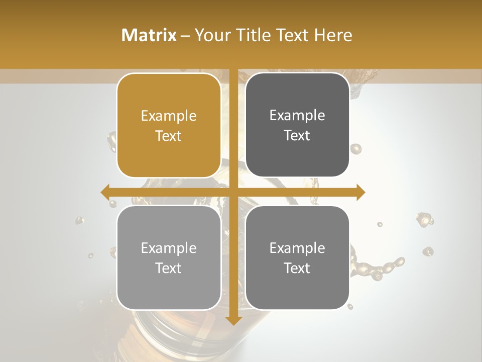 Soda Flow Bar PowerPoint Template