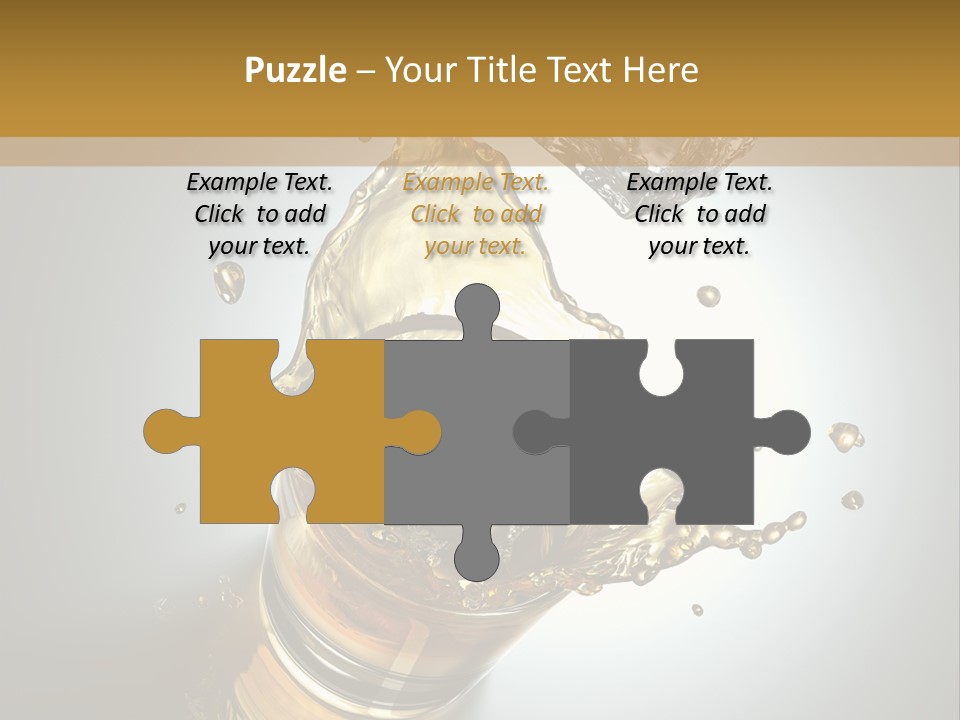 Soda Flow Bar PowerPoint Template