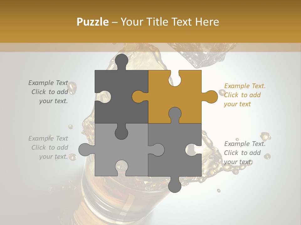 Soda Flow Bar PowerPoint Template