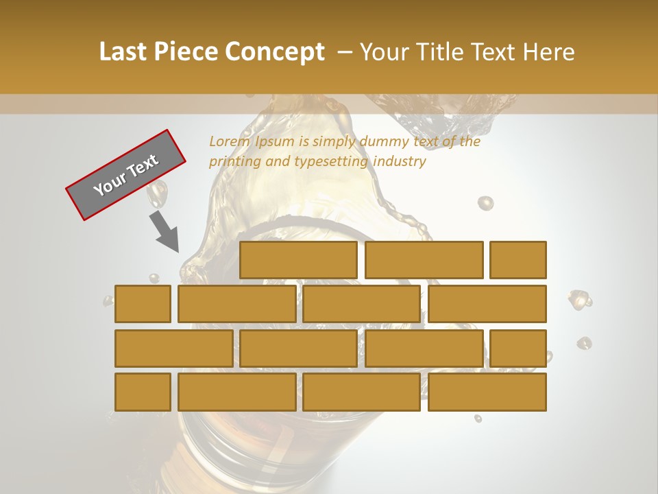 Soda Flow Bar PowerPoint Template