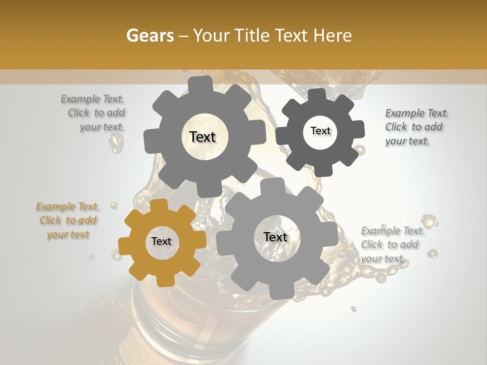 Soda Flow Bar PowerPoint Template