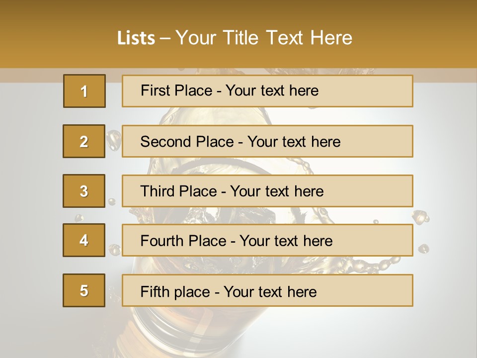 Soda Flow Bar PowerPoint Template