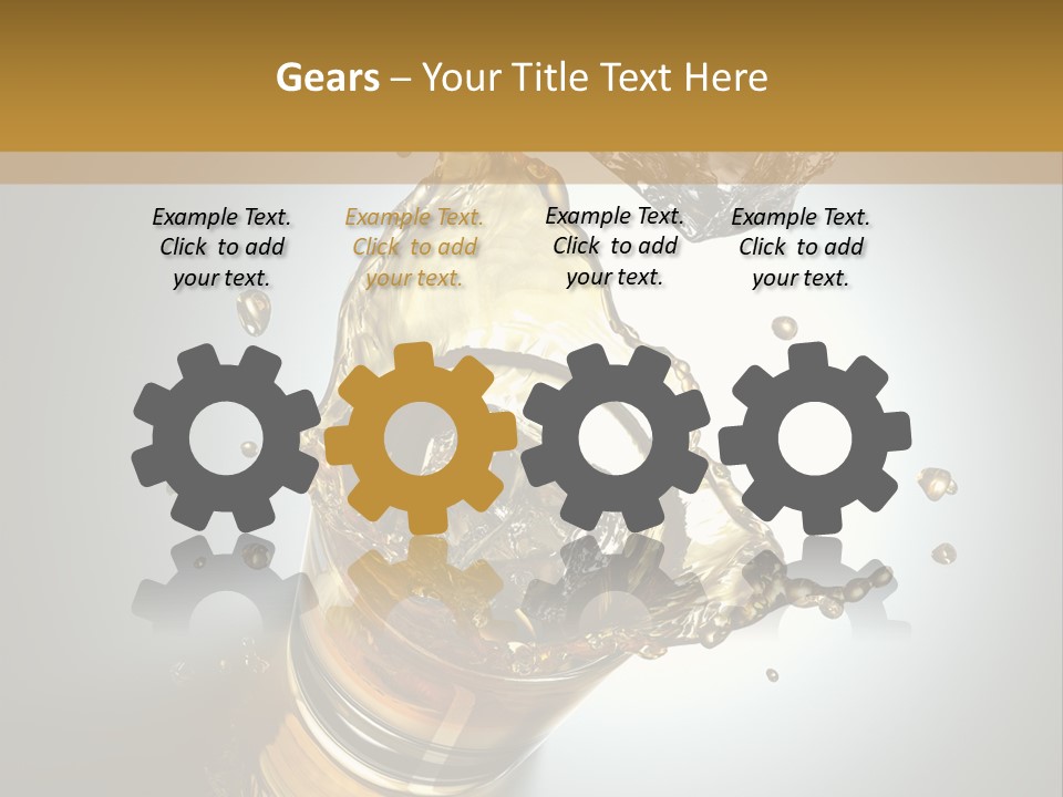 Soda Flow Bar PowerPoint Template