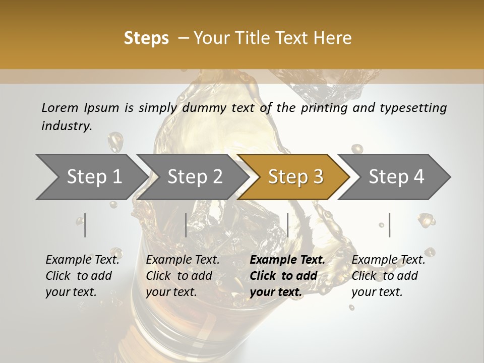 Soda Flow Bar PowerPoint Template