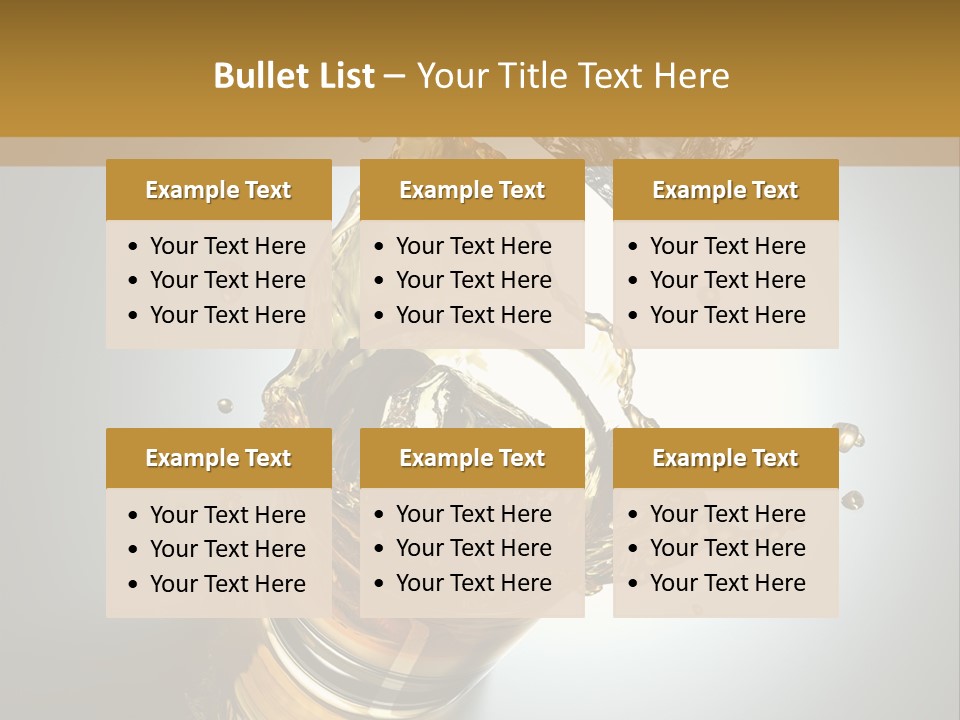 Soda Flow Bar PowerPoint Template