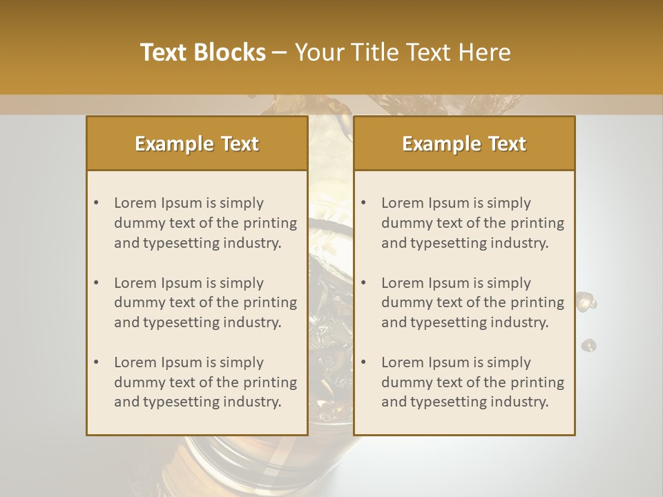 Soda Flow Bar PowerPoint Template