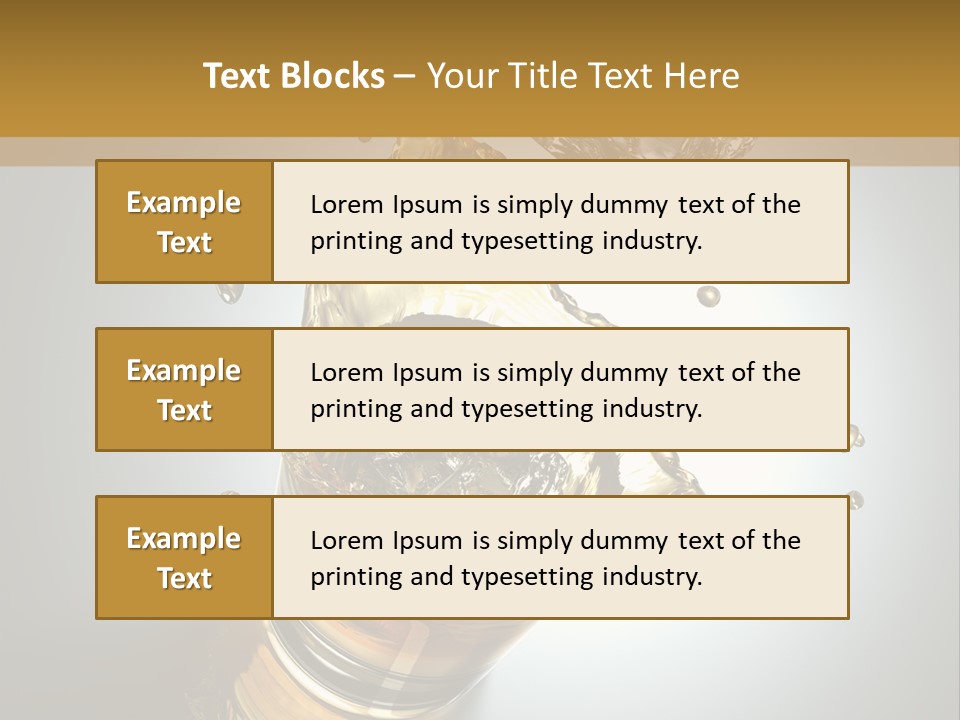 Soda Flow Bar PowerPoint Template