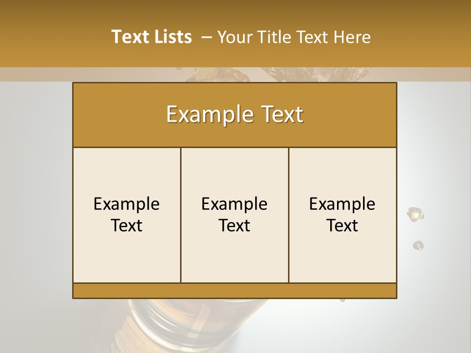 Soda Flow Bar PowerPoint Template