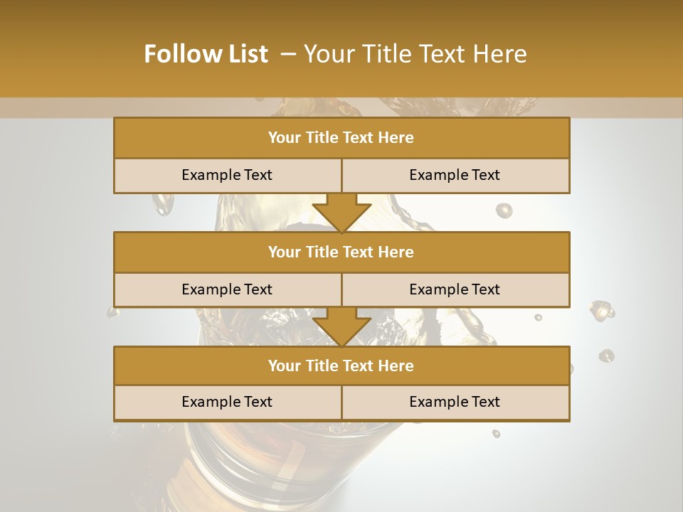 Soda Flow Bar PowerPoint Template