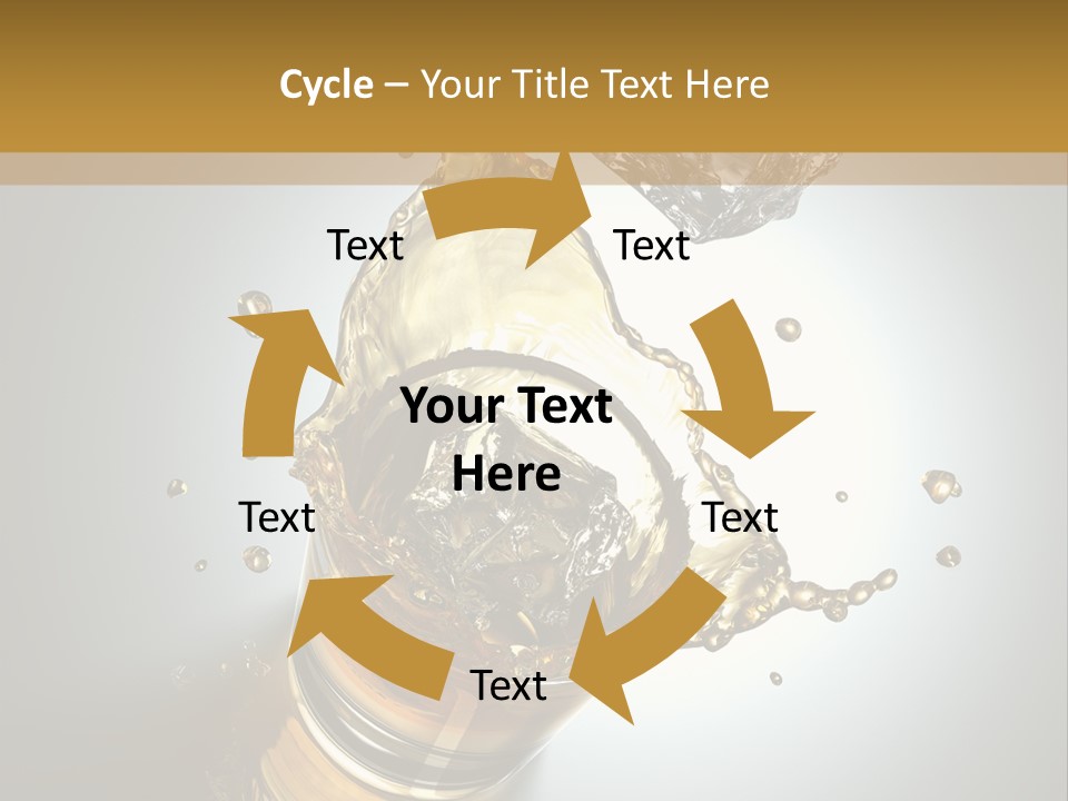 Soda Flow Bar PowerPoint Template