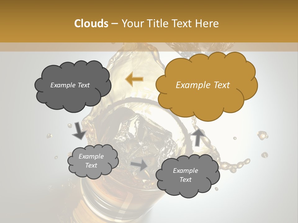 Soda Flow Bar PowerPoint Template