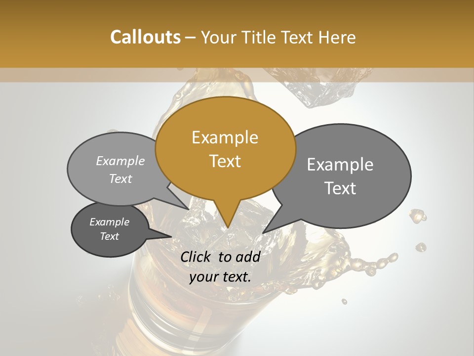 Soda Flow Bar PowerPoint Template