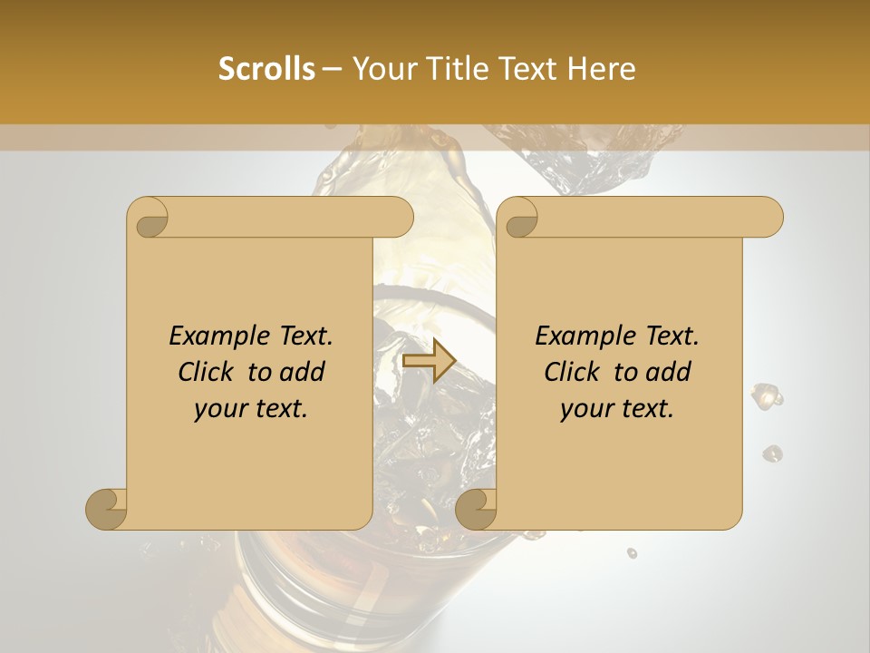 Soda Flow Bar PowerPoint Template