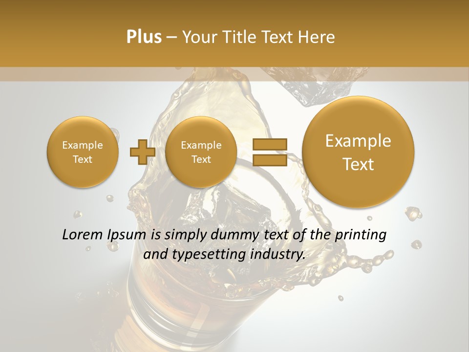 Soda Flow Bar PowerPoint Template
