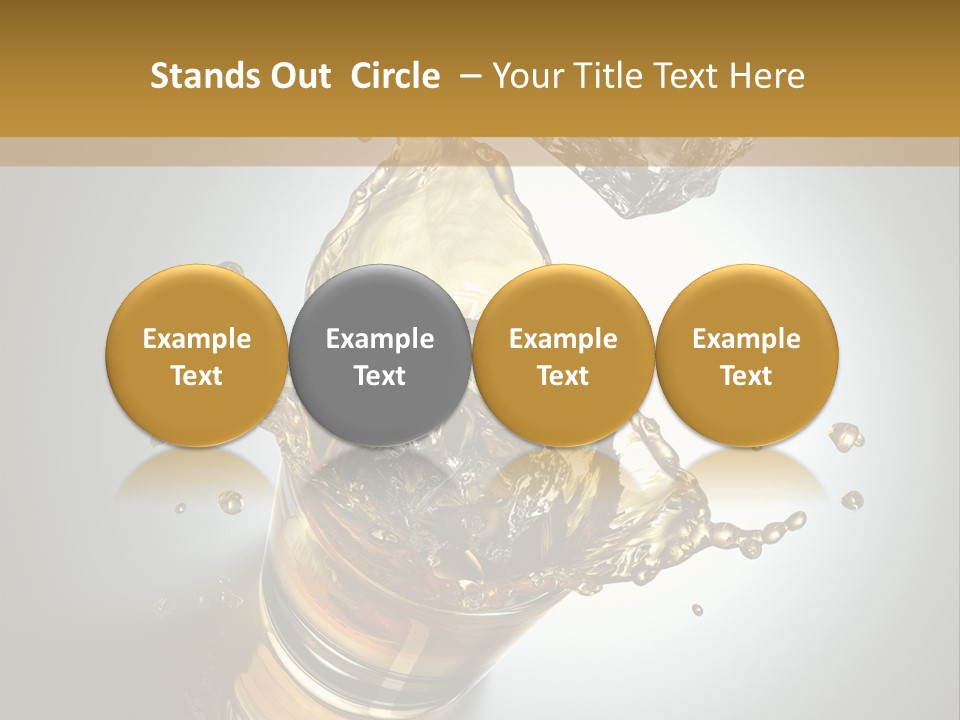 Soda Flow Bar PowerPoint Template