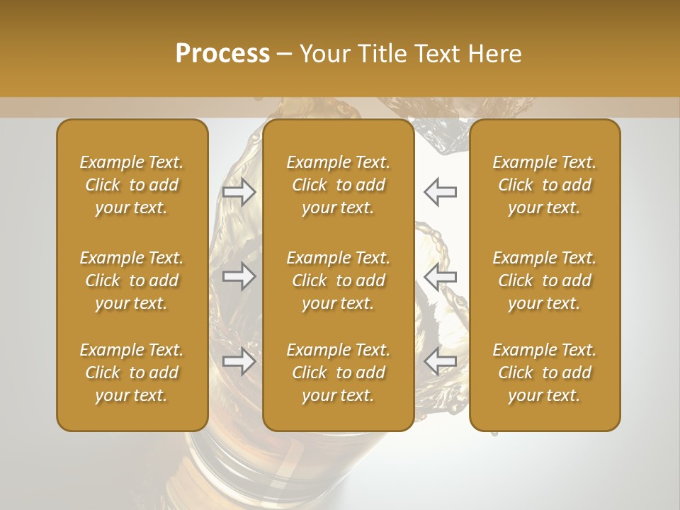 Soda Flow Bar PowerPoint Template