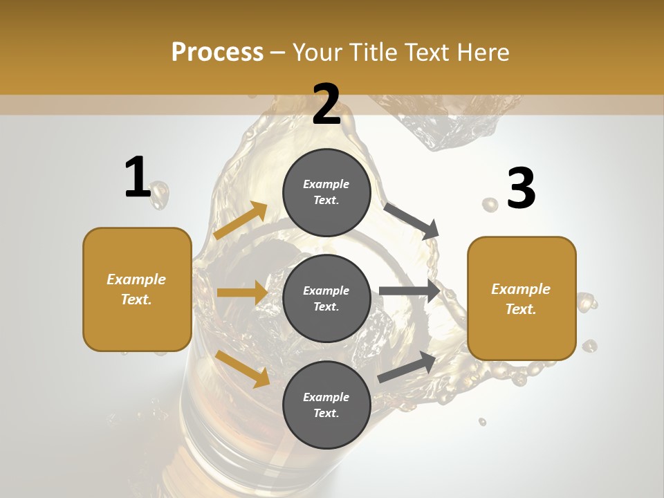 Soda Flow Bar PowerPoint Template