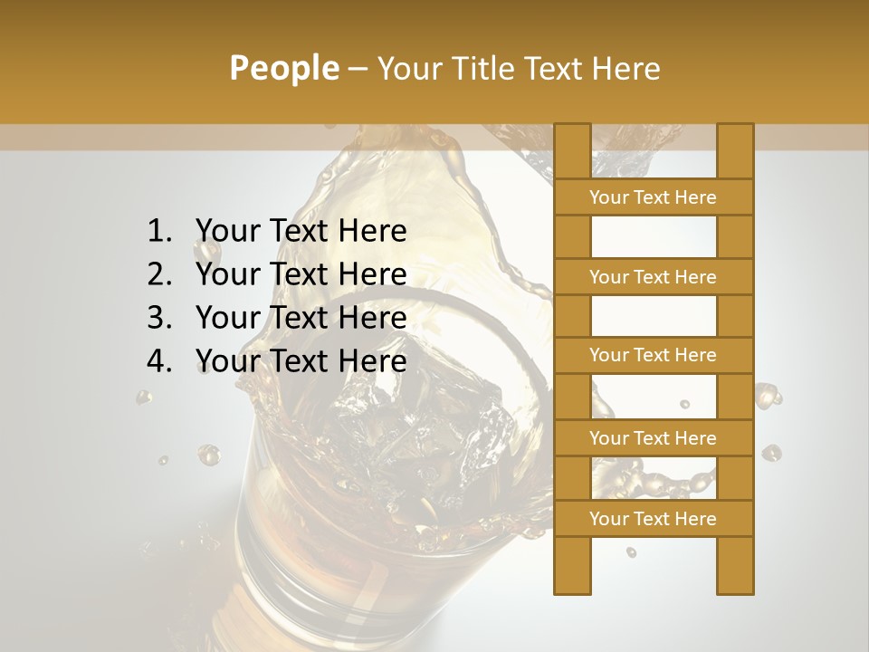 Soda Flow Bar PowerPoint Template