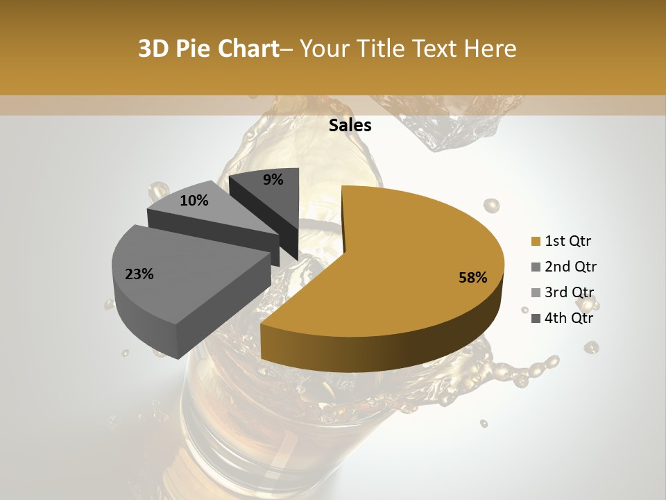 Soda Flow Bar PowerPoint Template