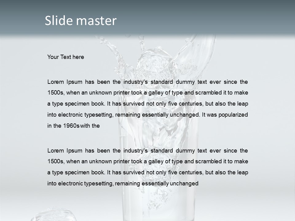 Liquid Blend Splashing PowerPoint Template
