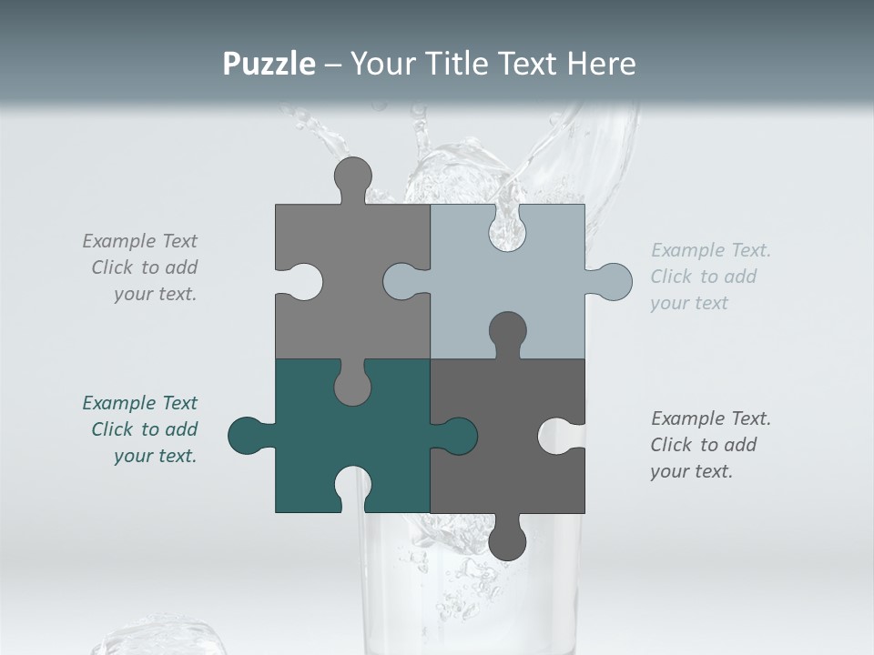 Liquid Blend Splashing PowerPoint Template