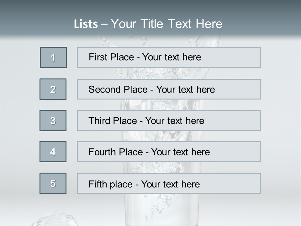 Liquid Blend Splashing PowerPoint Template
