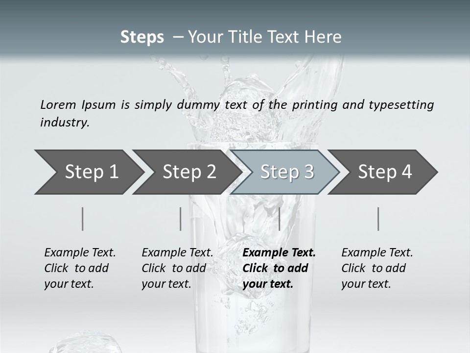 Liquid Blend Splashing PowerPoint Template