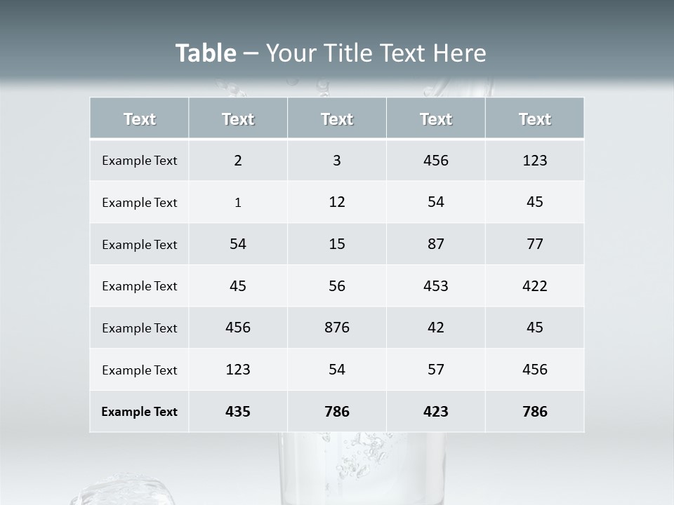 Liquid Blend Splashing PowerPoint Template
