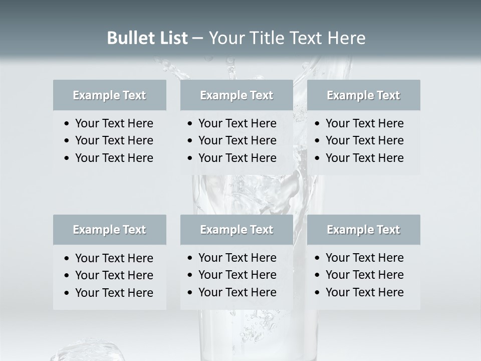 Liquid Blend Splashing PowerPoint Template