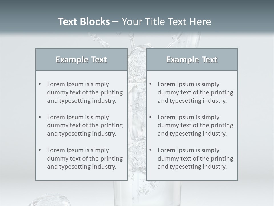 Liquid Blend Splashing PowerPoint Template